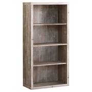 Monarch Specialties Bookshelf, Bookcase, Etagere, 5 Tier, 48"H, Office, Bedroom, Laminate, Beige, Contemporary, Modern I 7406